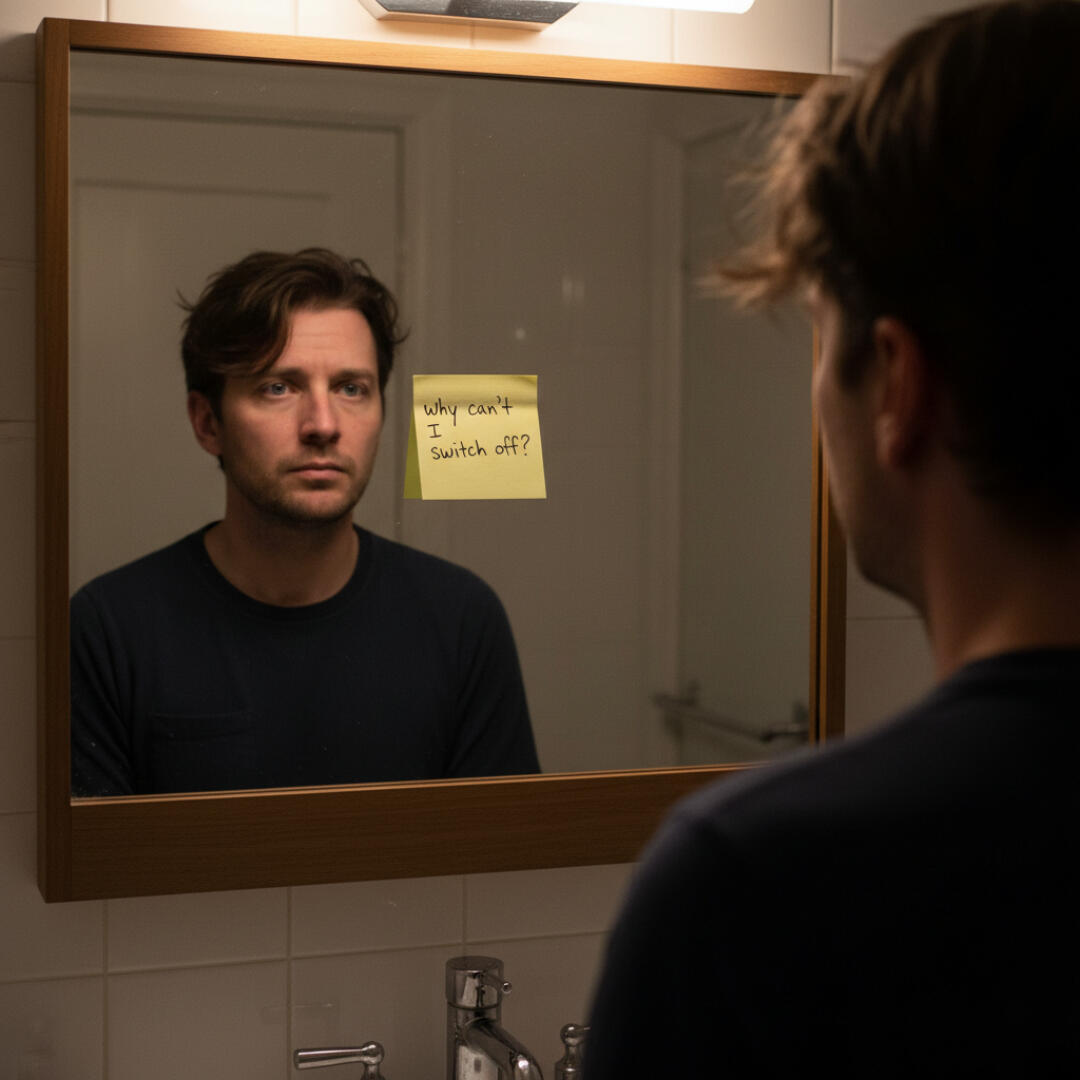 For many people, evenings feel like this — tired body, but a mind that won’t slow down.